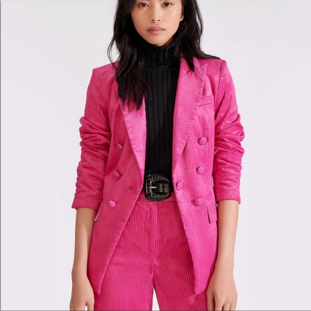 Veronica Beard Fuchsia Corduroy Blazer